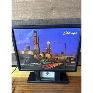 City Lights Of Chicago Clock Works Read